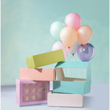 Load image into Gallery viewer, Pastel Lilac 12 Holes Papyrus Scalloped Tall Cupcake Box