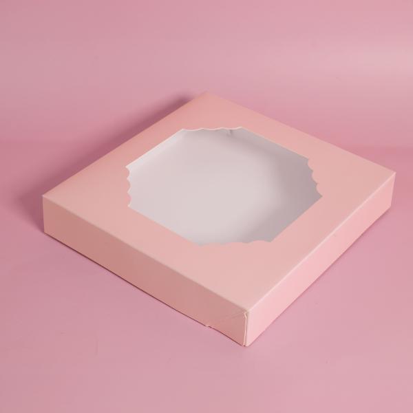 5 Pack Large Pastel Pink Papyrus Scalloped Treat Box