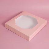 Load image into Gallery viewer, 5 Pack Large Pastel Pink Papyrus Scalloped Treat Box