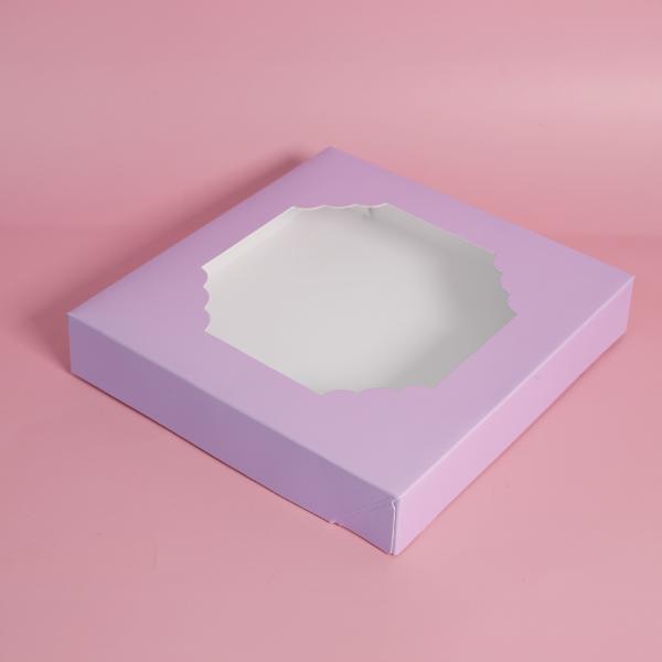 5 Pack Large Pastel Lilac Papyrus Scalloped Treat Box