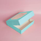 Load image into Gallery viewer, 5 Pack Large Pastel Blue Papyrus Scalloped Treat Box
