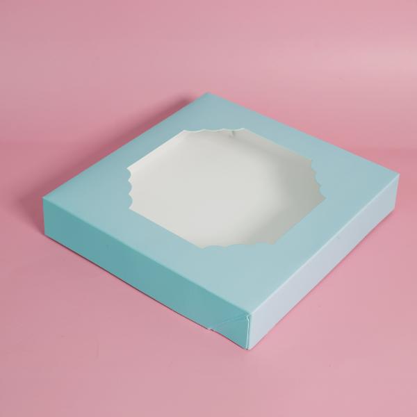 5 Pack Large Pastel Blue Papyrus Scalloped Treat Box