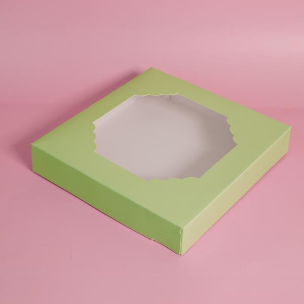 5 Pack Large Pastel Green Papyrus Scalloped Treat Box