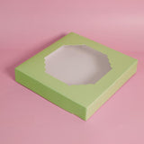 Load image into Gallery viewer, 5 Pack Large Pastel Green Papyrus Scalloped Treat Box