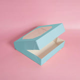 Load image into Gallery viewer, 5 Pack Medium Mixed Colours Papyrus Scalloped Treat Box