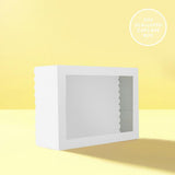 Load image into Gallery viewer, Rectangle Dual Colour Scalloped Cake Board
