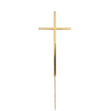 Load image into Gallery viewer, Gold Fine Cross Cake Topper
