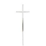 Load image into Gallery viewer, Silver Fine Cross Cake Topper