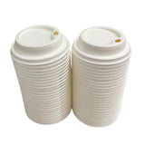 Load image into Gallery viewer, 50 Pack Reusable Sugarcane Lids Suitable For 8oz Cups