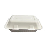 Load image into Gallery viewer, 20 Pack Eco Friendly Zafpack Sugarcane Clamshell - 23cm x 15.8cm x 4.6cm