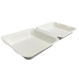 Load image into Gallery viewer, 20 Pack Eco Friendly Zafpack Sugarcane Clamshell - 23.5cm x 23cm x 5cm