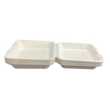 Load image into Gallery viewer, 20 Pack Eco Friendly Zafpack Sugarcane Clamshell - 23.5cm x 23cm x 5cm