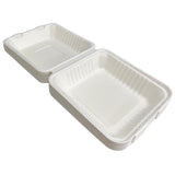 Load image into Gallery viewer, 20 Pack Eco Friendly Zafpack Sugarcane Clemshell - 22cm x 20cm x 4.5cm