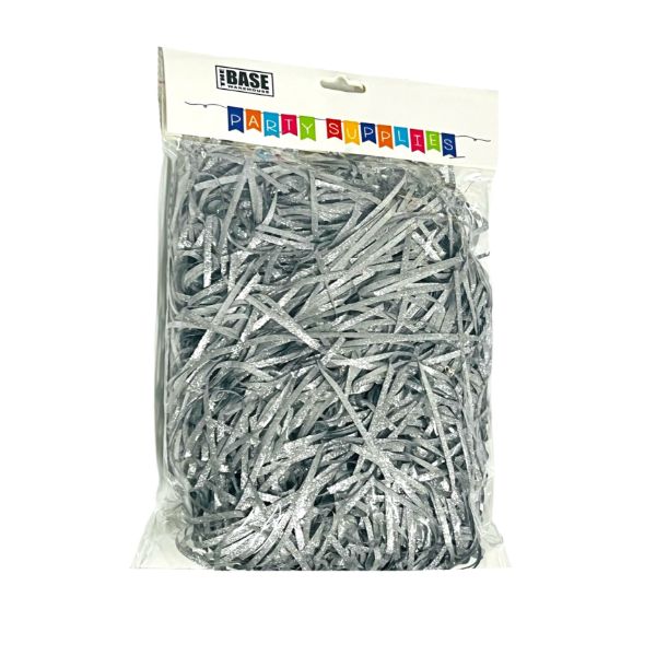Metallic Silver Shredded Paper - 50g