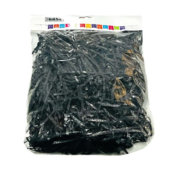 Metallic Black Shredded Paper - 50g