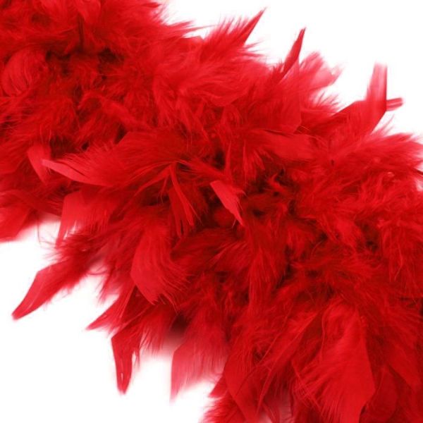 Red 60g Feather Boa - 150cm