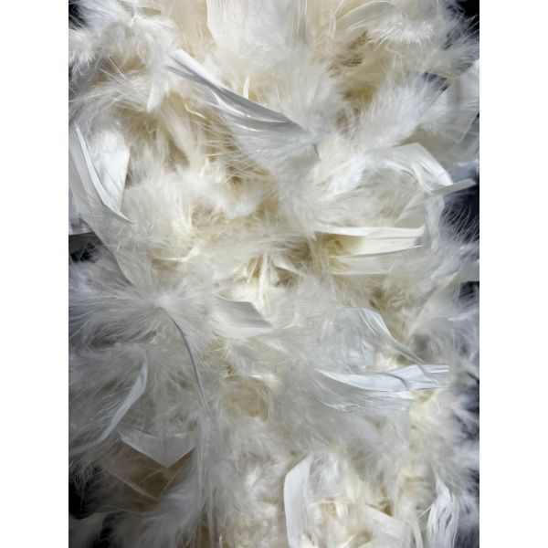 Beige 60g Feather Boa - 150cm