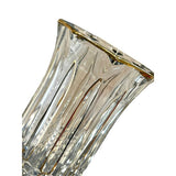 Load image into Gallery viewer, Large Clear Design Glass Vase With Gold Insert