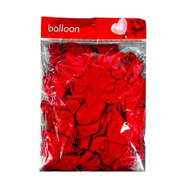 100 Pack Heart Shape Balloons