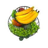 Load image into Gallery viewer, 2 Tier Black Fruit Bowl
