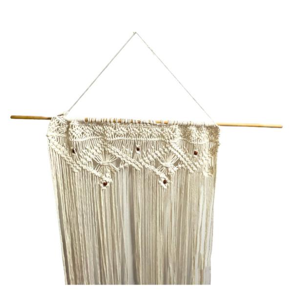 White Macrame Wall Hanging Decor - 120cm x 150cm