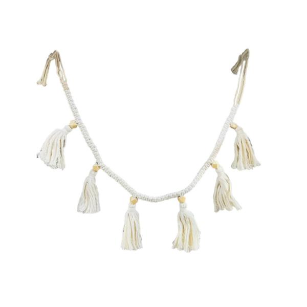 White Macrame Garland - 120cm