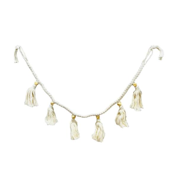 White Macrame Garland - 120cm