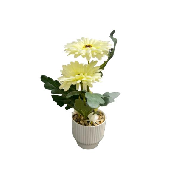 White Flower Potted Plant - 32cm