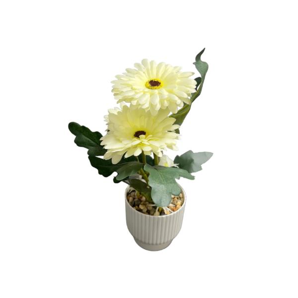 White Flower Potted Plant - 32cm