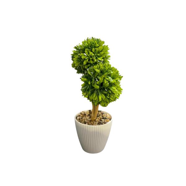 2 Ball Leaf Pot - 30cm