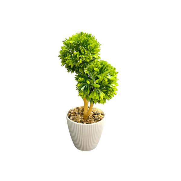 2 Ball Leaf Pot - 30cm