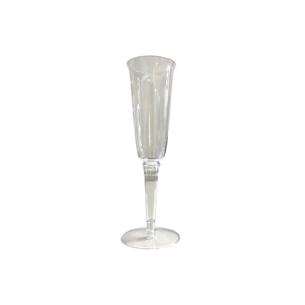 12 Pack Clear Reusable Champagne Flutes