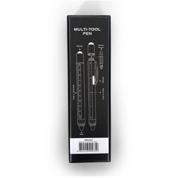 Blue Mens Republic 9 In 1 Function Multi Tool Stylus Pen - 15.5cm