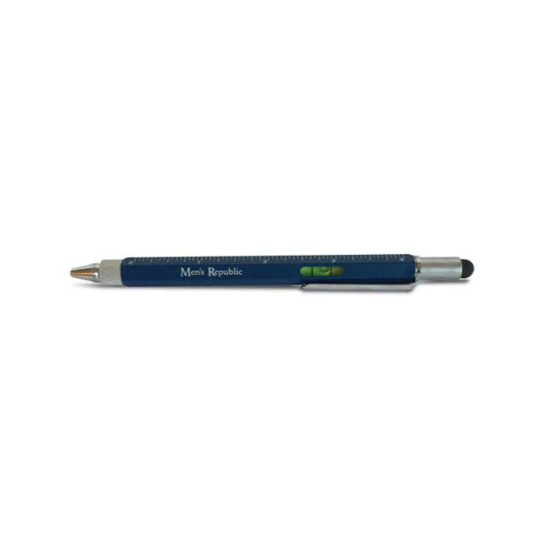 Blue Mens Republic 9 In 1 Function Multi Tool Stylus Pen - 15.5cm