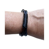 Load image into Gallery viewer, Black Brown Mens Republic Watch Set With 4 Bracelets