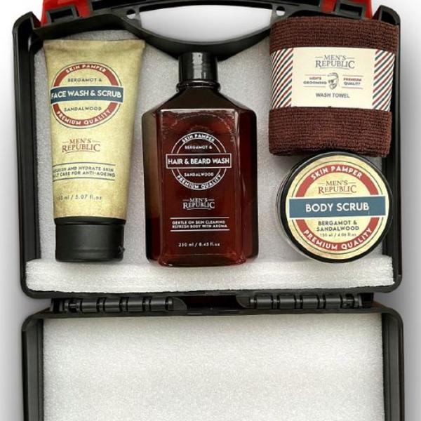 5 Pack Mens Republic Grooming Kit With Tool Case - 25cm x 7cm x 21.5cm