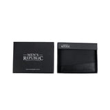 Load image into Gallery viewer, 2 Tone Black Mens Republic Faux Leather Wallet - 12cm x 9.1cm x 2.6cm