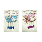 Load image into Gallery viewer, Its A Girl Or Its A Boy Rocking Horse Cake Toppers