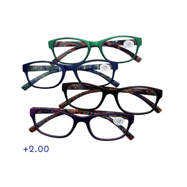 Paisley Print Reading Glasses - +2.0