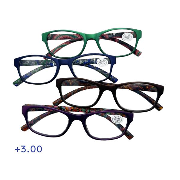 Paisley Print Reading Glasses - +3.0