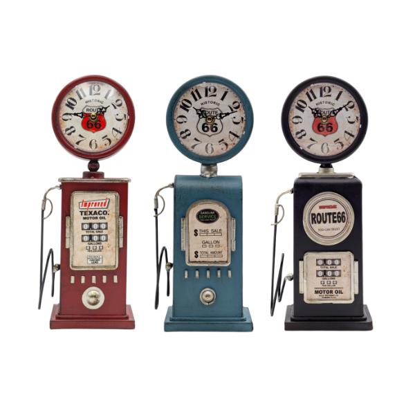 Retro Metal Bowser Clock - 13cm x 7.5cm x 33.5cm