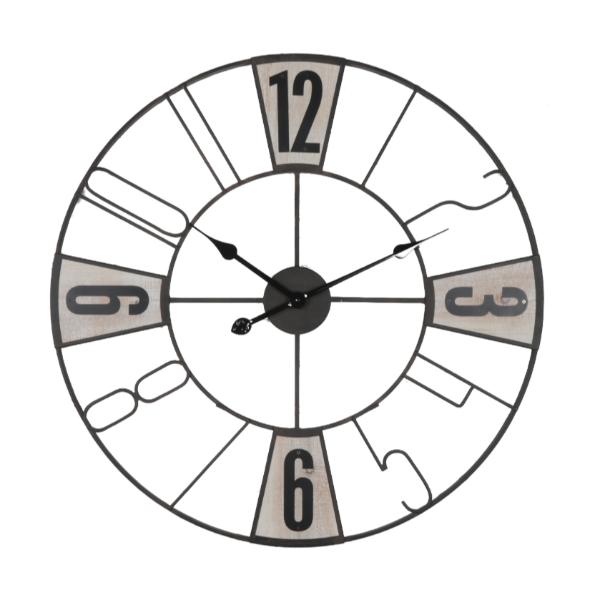 Fine Iron Wall Clock - 68cm x 4.5cm
