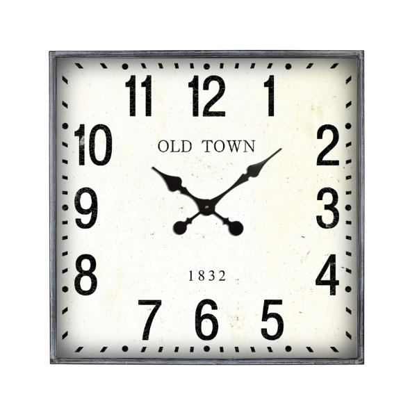 Square Iron Wall Clock - 68cm x 68cm