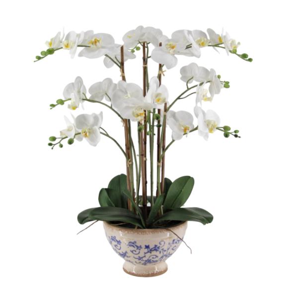 Real Touch Artificial Orchid Pot - 72cm