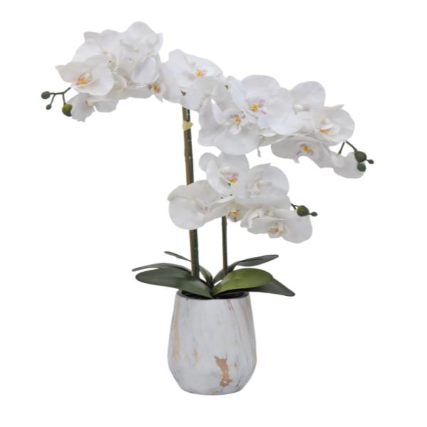 Real Touch Artificial Orchid Pot - 55.8cm