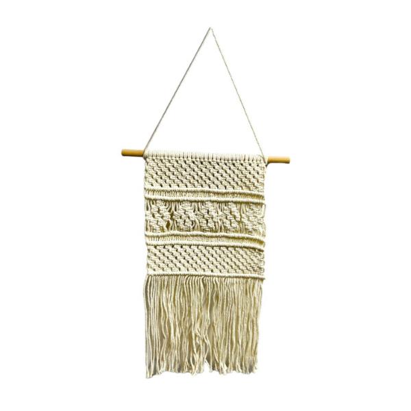 White Macrame Wall Decor