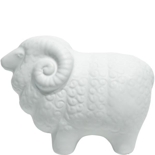 White I Am Ram - 15cm x 8cm x 11cm