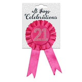 Load image into Gallery viewer, Pink 21 Rosette
