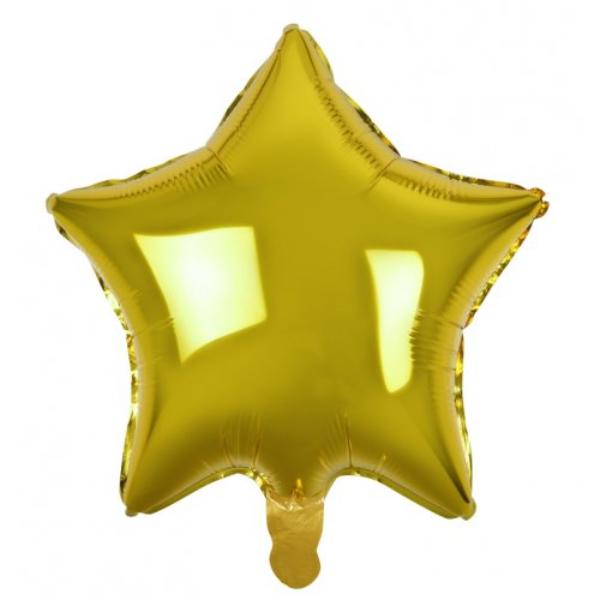 Gold Decrotex Star Foil Balloon - 45cm