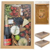 Load image into Gallery viewer, 2 Pack Extra Large Eco Kraft Grazing Box With Lid - 45cm x 31cm x 8cm